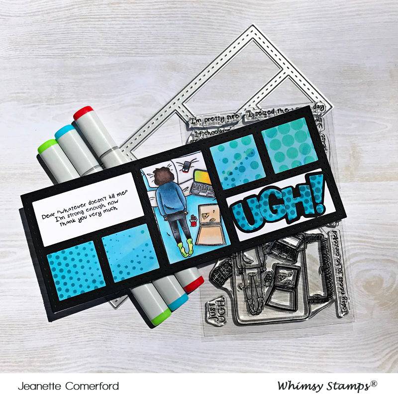 UGH! Word and Shadow Die Set - Whimsy Stamps