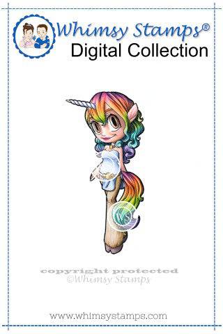 Unicorn Mae - Digital Stamp - Whimsy Stamps