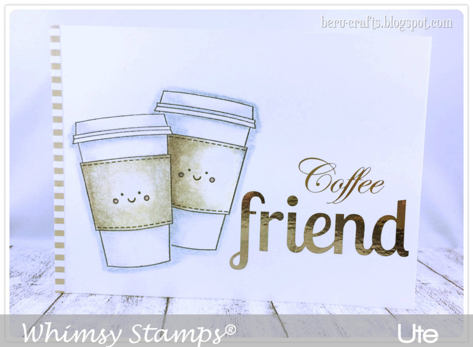 Coffee Break Clear Stamps - Whimsy Stamps