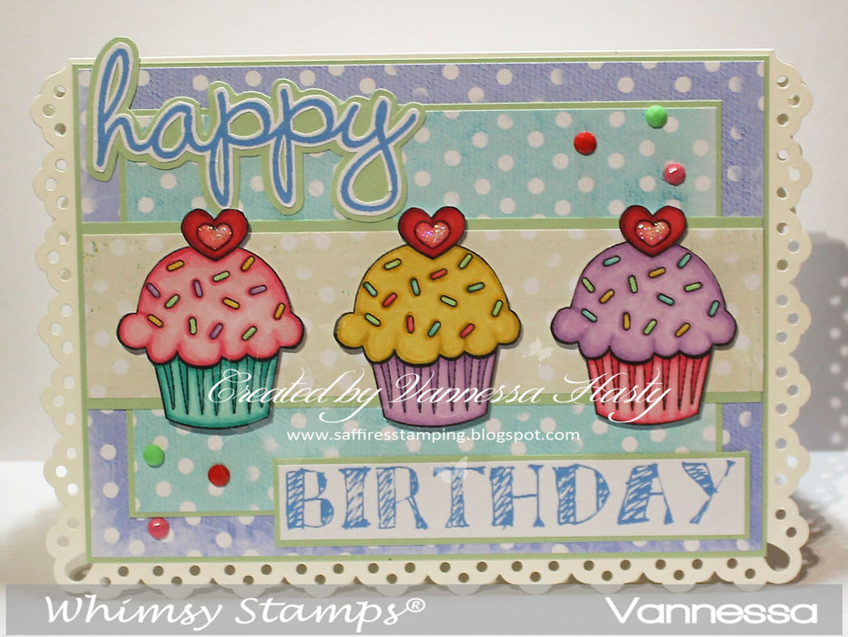 Happy Birthday Sentiments - Digital Sentiments - Whimsy Stamps