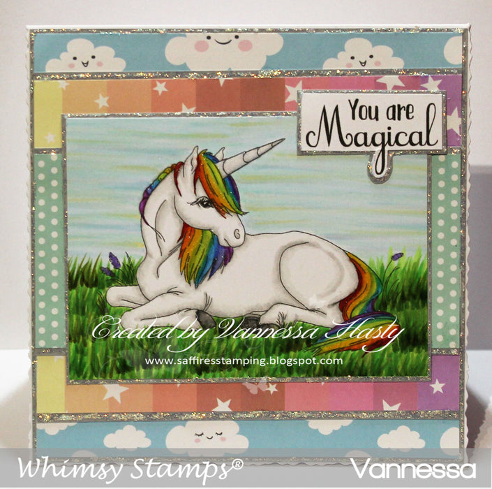 Unicorn Daydreams - Digital Stamp - Whimsy Stamps