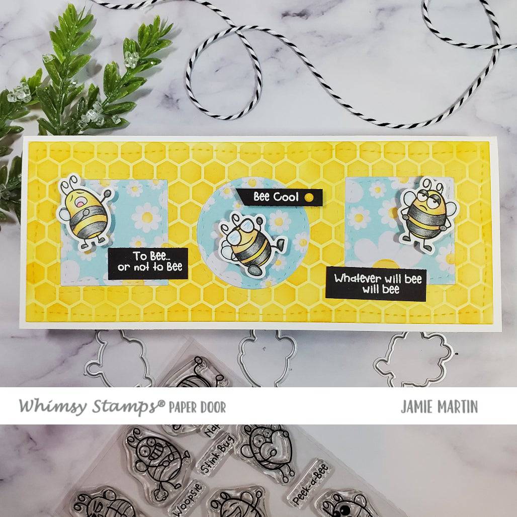 Bizzy Bees Clear Stamps - Whimsy Stamps