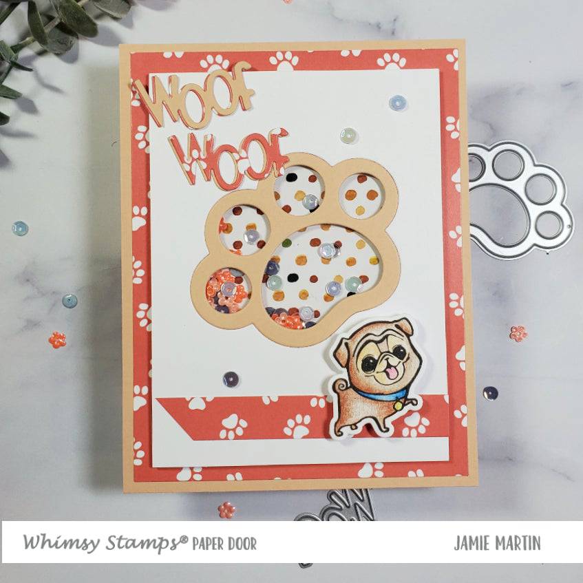 Puppy Paws Die Set - Whimsy Stamps