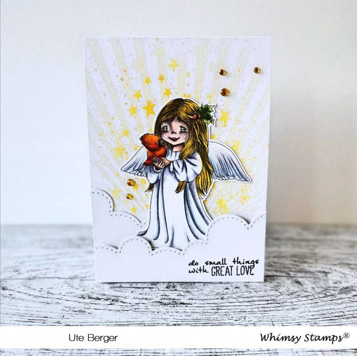 Little Christmas Angel - Digital Stamp - Whimsy Stamps