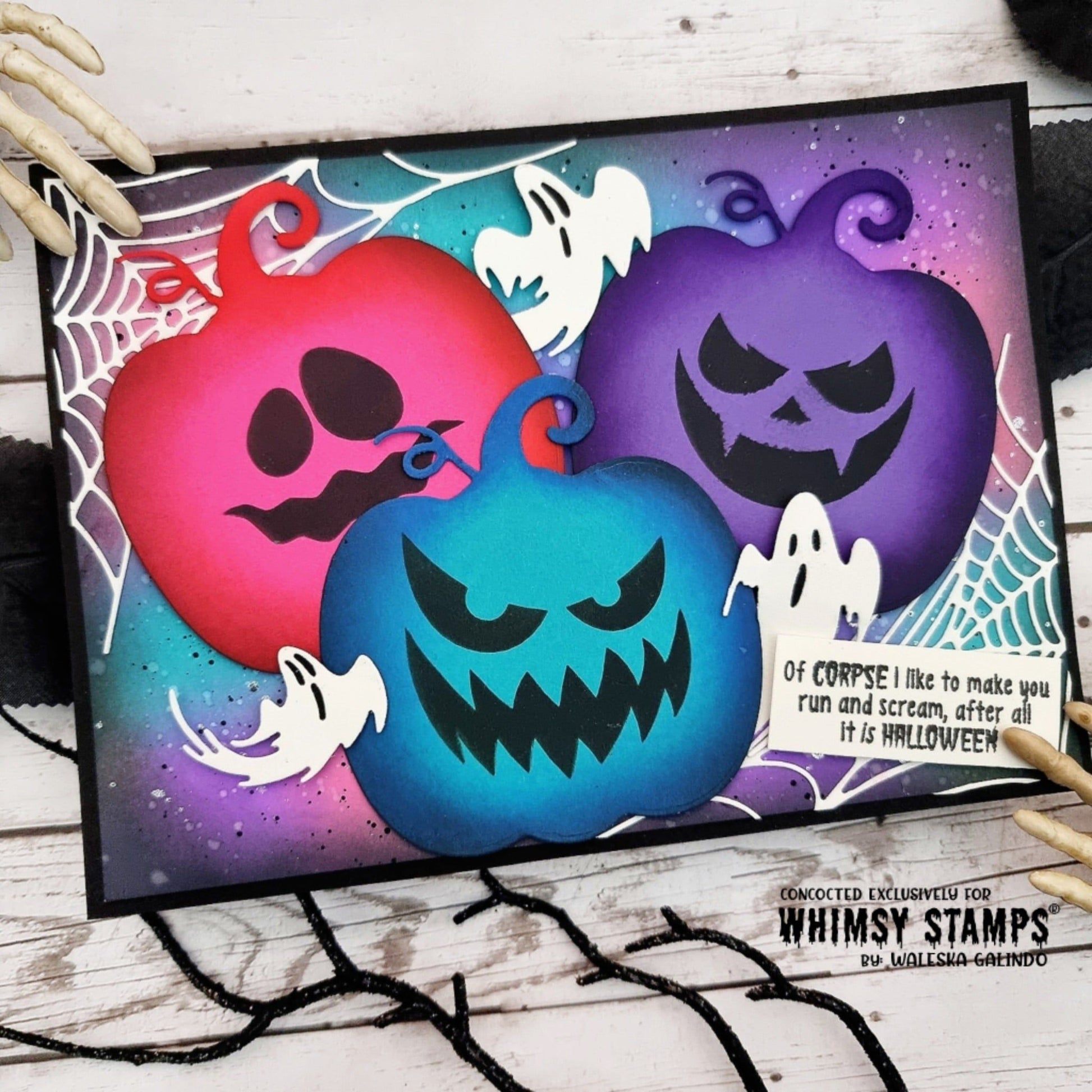 Halloween Expressions Stencil - Whimsy Stamps