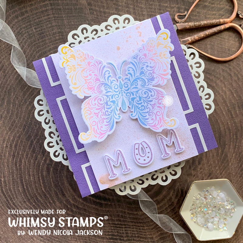 Butterflies Clear Stamps - Whimsy Stamps