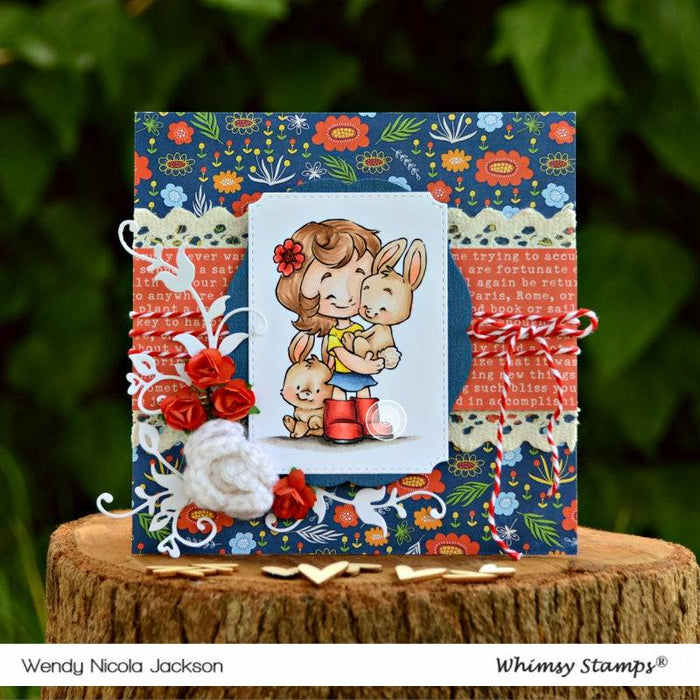 Cinnamon and Bunnies - Digital Stamp - Whimsy Stamps