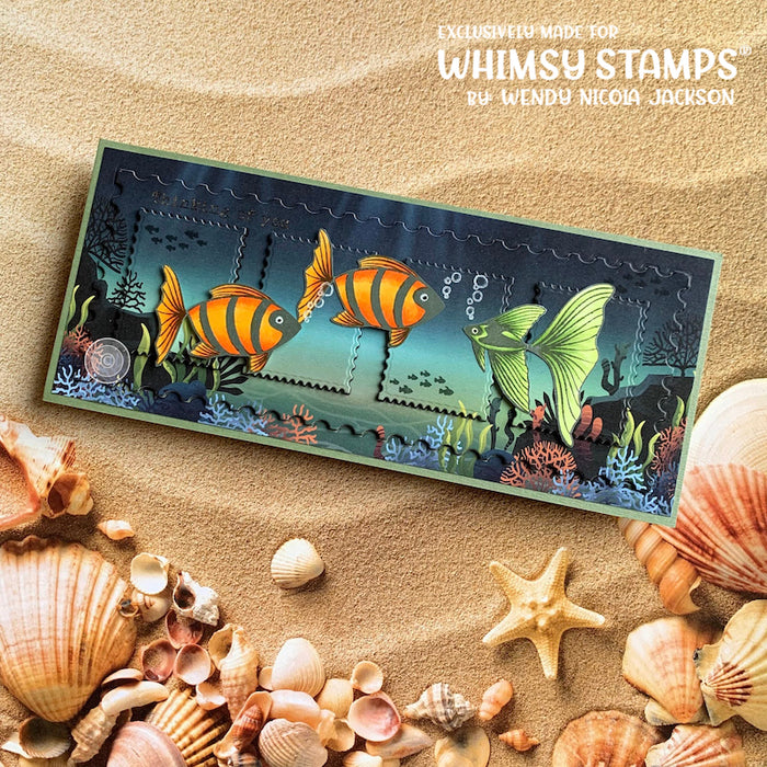 Slimline Paper Pack - Under the Sea - Whimsy Stamps