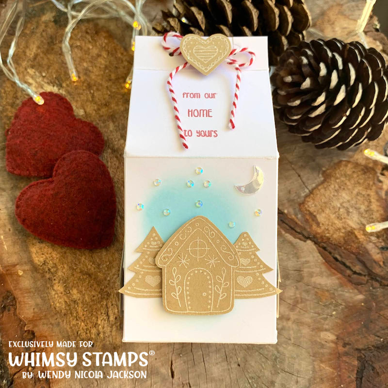 Gingerbread Greetings Clear Stamps - Whimsy Stamps