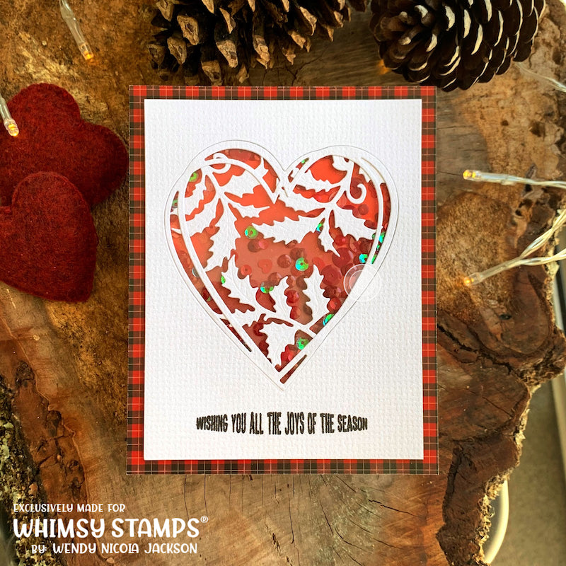 Connected Hearts Frame Die - Whimsy Stamps