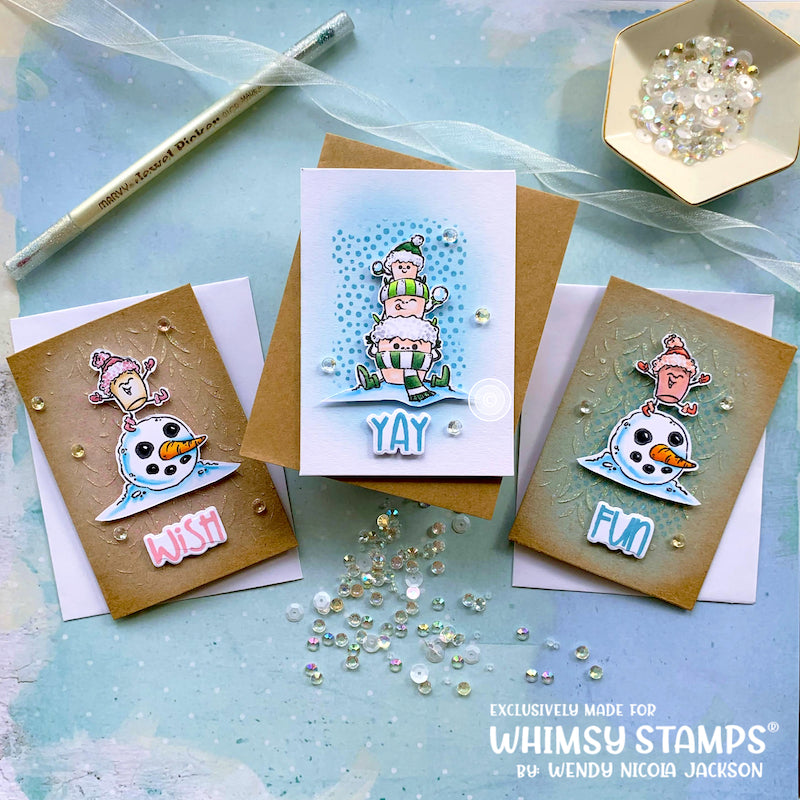 Micro Patterns Clear Stamps - Whimsy Stamps