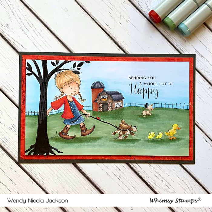 An Afternoon Walk - Digital Stamp - Whimsy Stamps
