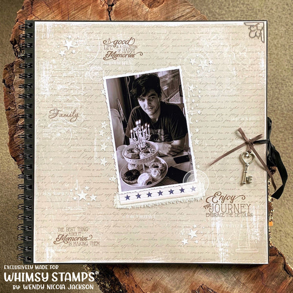 Enjoy the Journey Clear Stamps - Whimsy Stamps