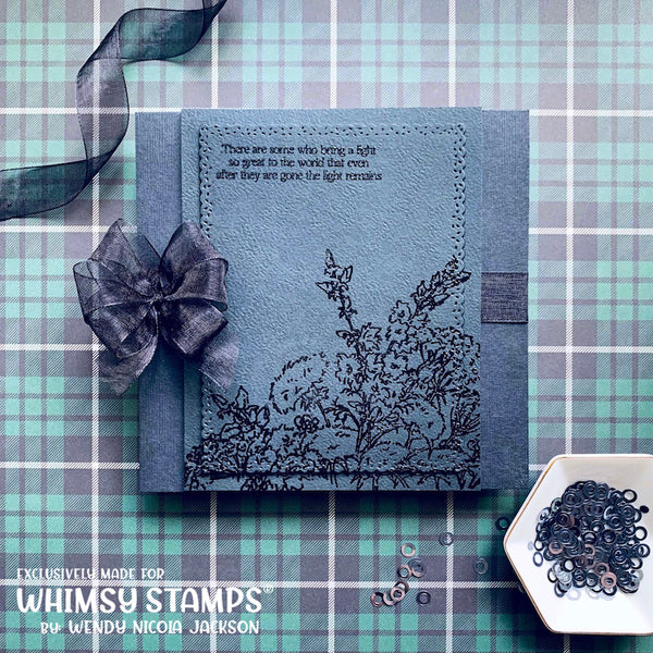 Sympathy So Deeply Sorry Clear Stamps - Whimsy Stamps