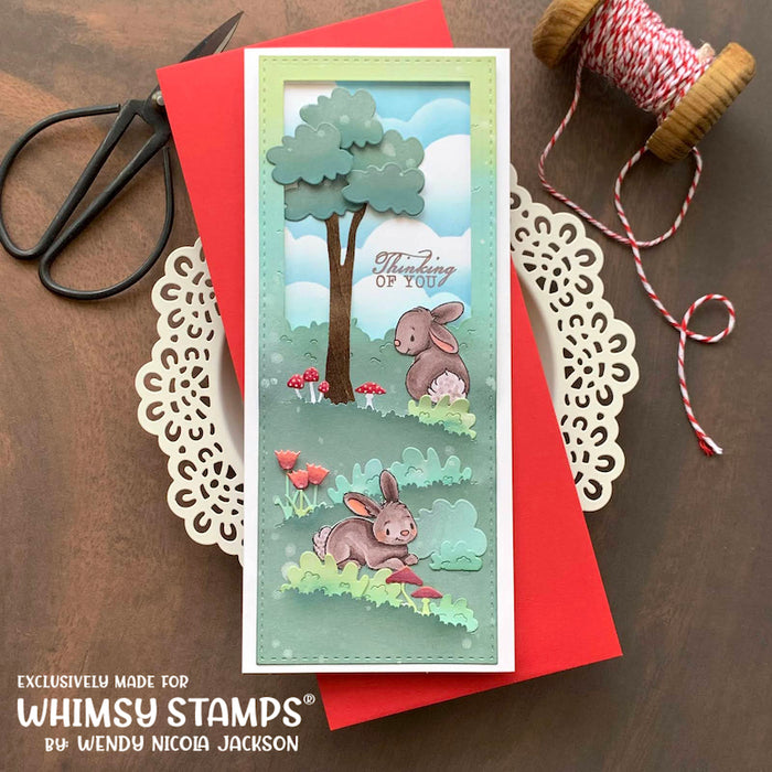 Slimline Meadow Die Set - Whimsy Stamps