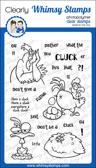 What the Cluck Clear Stamps – Whimsy Stamps