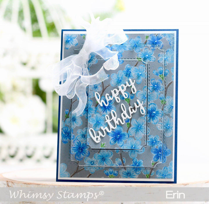 Notched Rectangles Die Set - Whimsy Stamps