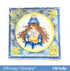 Pretty Girl Happy Mail - Digital Stamp - Whimsy Stamps