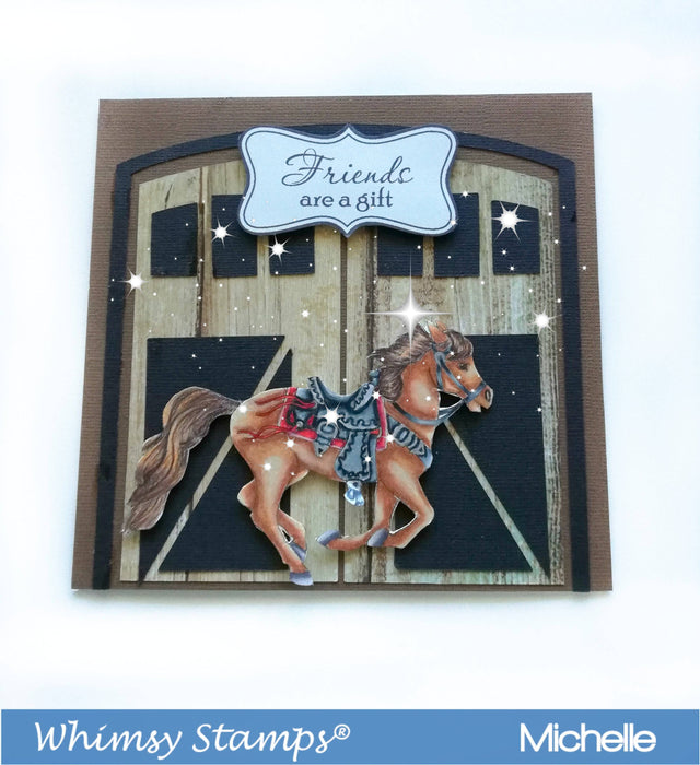 Western Pony - Digital Stamp - Whimsy Stamps