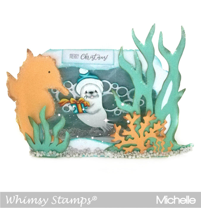 Seal in Water - Digital Stamp - Whimsy Stamps