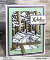 Winter Woods Rubber Cling Stamp - Whimsy Stamps
