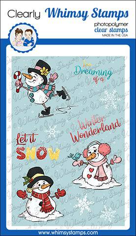 Winter Wonderland Snowmen Clear Stamps - Whimsy Stamps