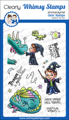 **NEW Wizard in Training Clear Stamps - Whimsy Stamps