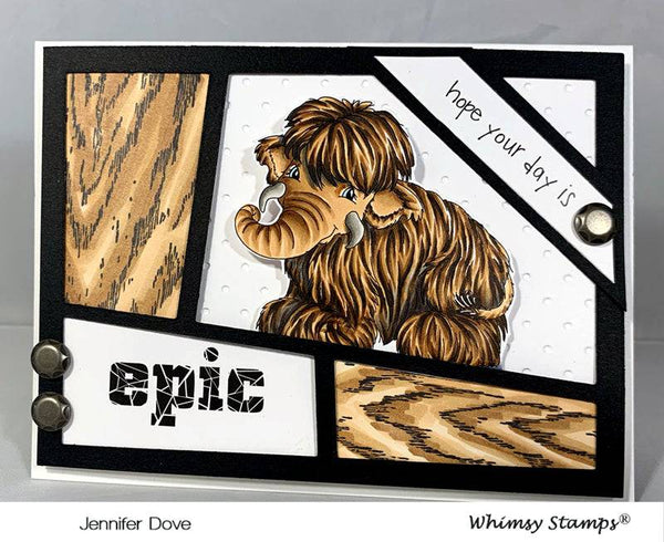Woolly Mammoth - Digital Stamp - Whimsy Stamps