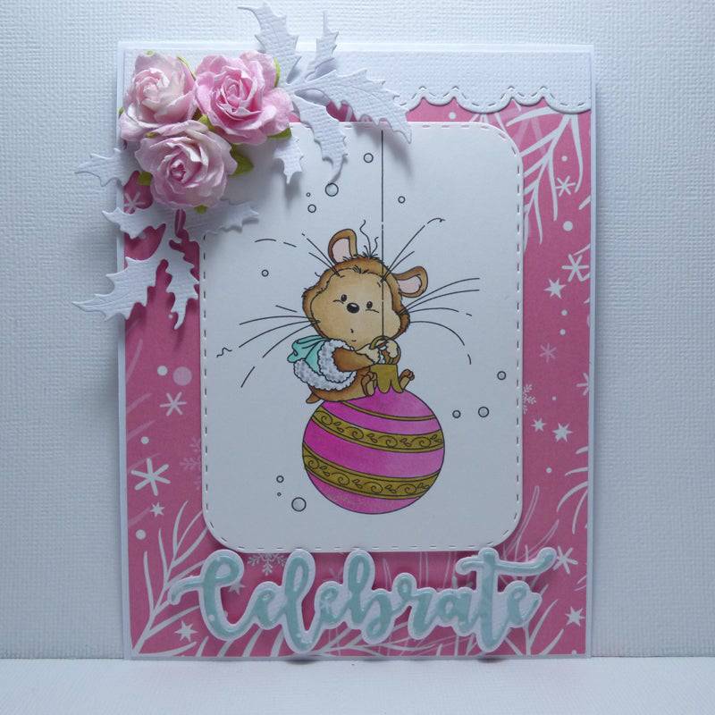 Xmas Hamster - Digital Stamp - Whimsy Stamps