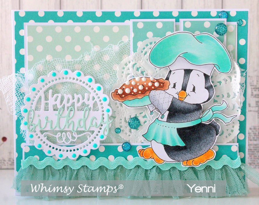 Penguin Baker - Digital Stamp - Whimsy Stamps