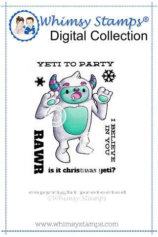 Yeti - Digital Stamp - Whimsy Stamps