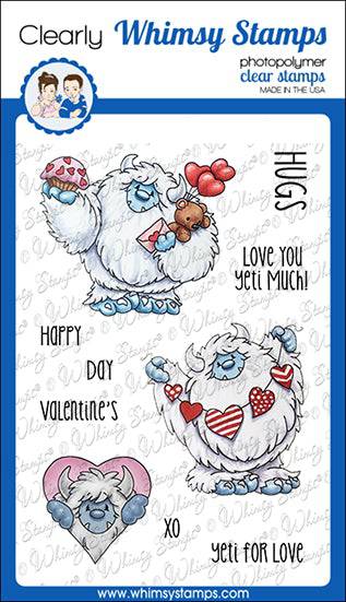 Yeti for Love Clear Stamps - Whimsy Stamps