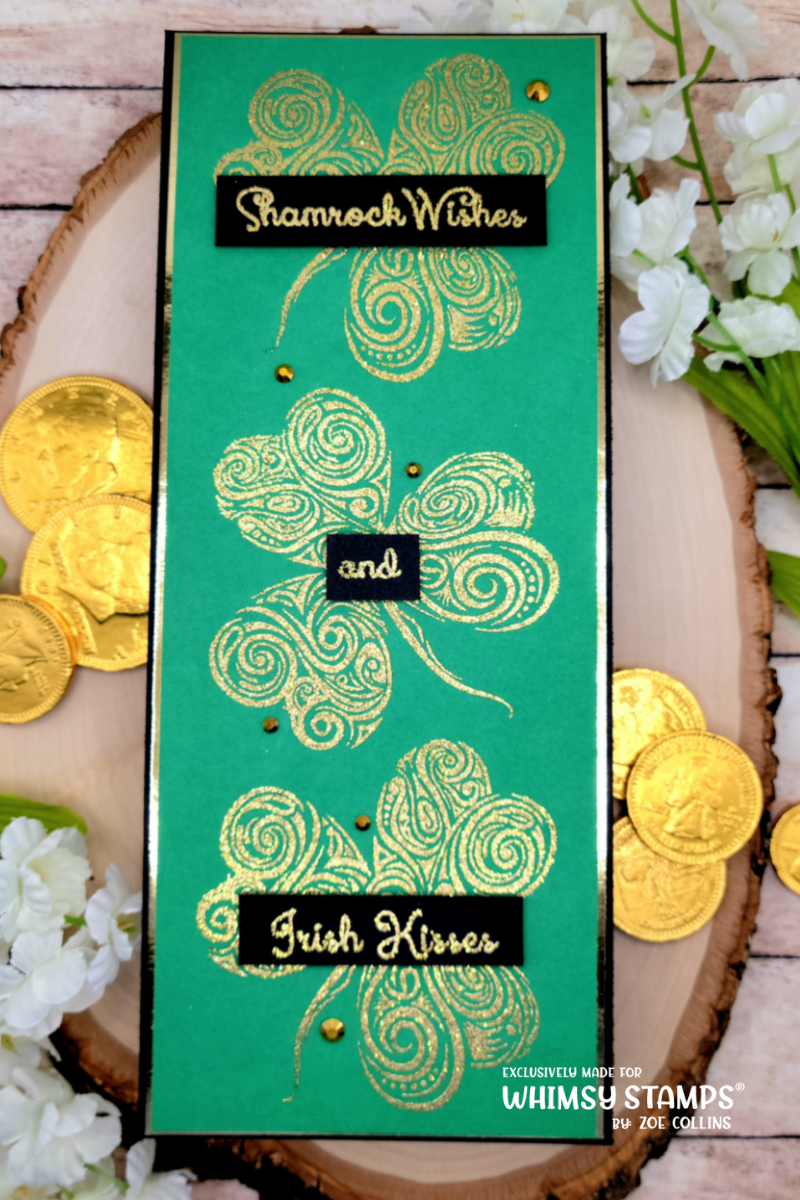 Shamrock Swirl Clear Stamps - Whimsy Stamps