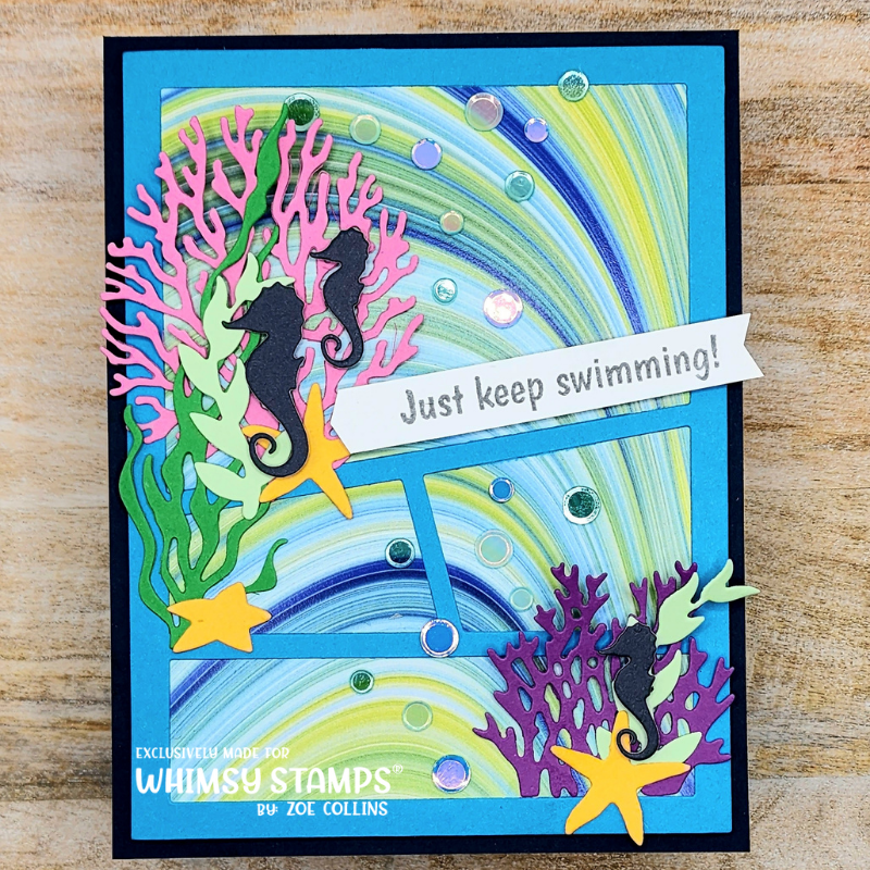 Build-an-Ocean Die Set - Whimsy Stamps