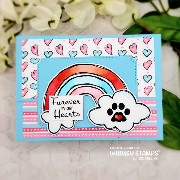 Furever in Our Hearts Clear Stamps - Whimsy Stamps