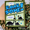 **NEW Roarsome Word and Shadow Die Set - Whimsy Stamps