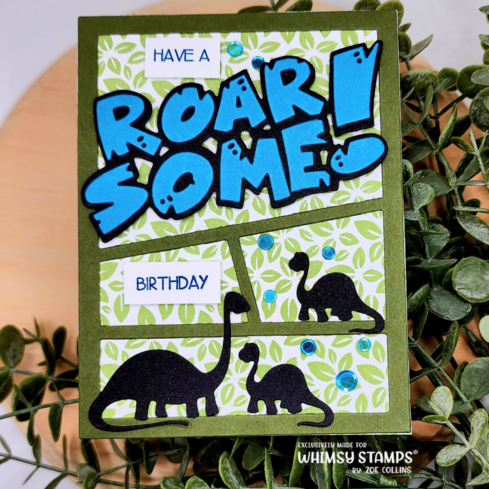 **NEW Roar My Baby Saur Die Set - Whimsy Stamps