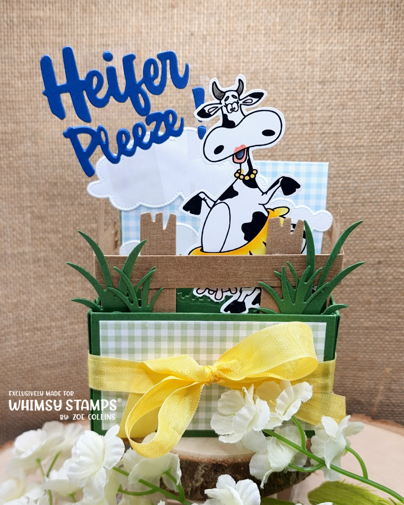 **NEW Southern Cow Bell Clear Stamps - Whimsy Stamps