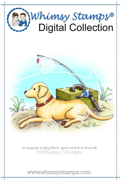 A Man's Best Friend - Digital Stamp - Whimsy Stamps