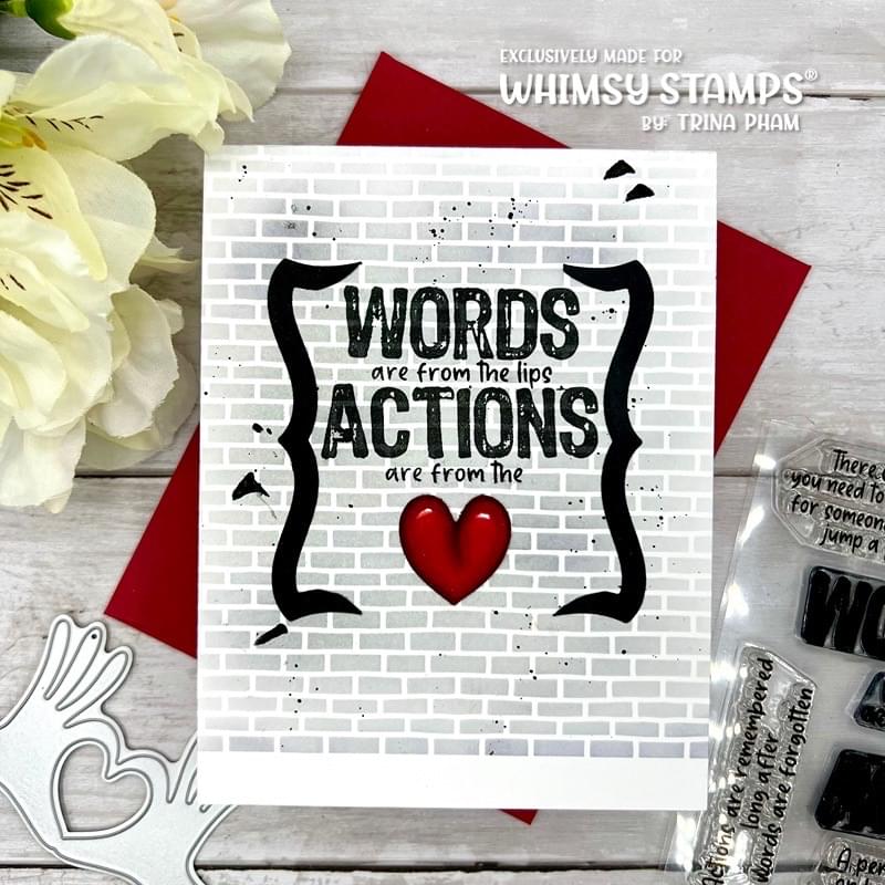 **NEW Actions Clear Stamps - Whimsy Stamps