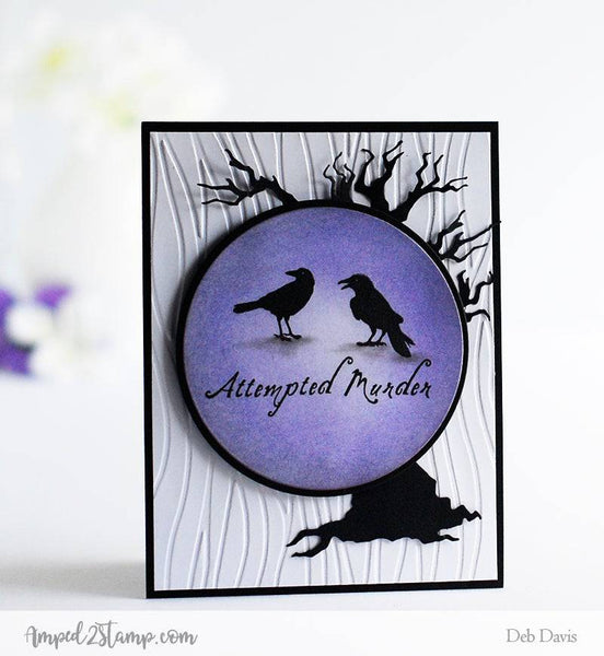 Attempted Murder Clear Stamps - Whimsy Stamps