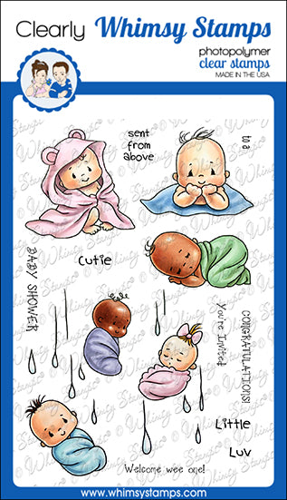 **NEW Babies from Above Clear Stamps - Whimsy Stamps