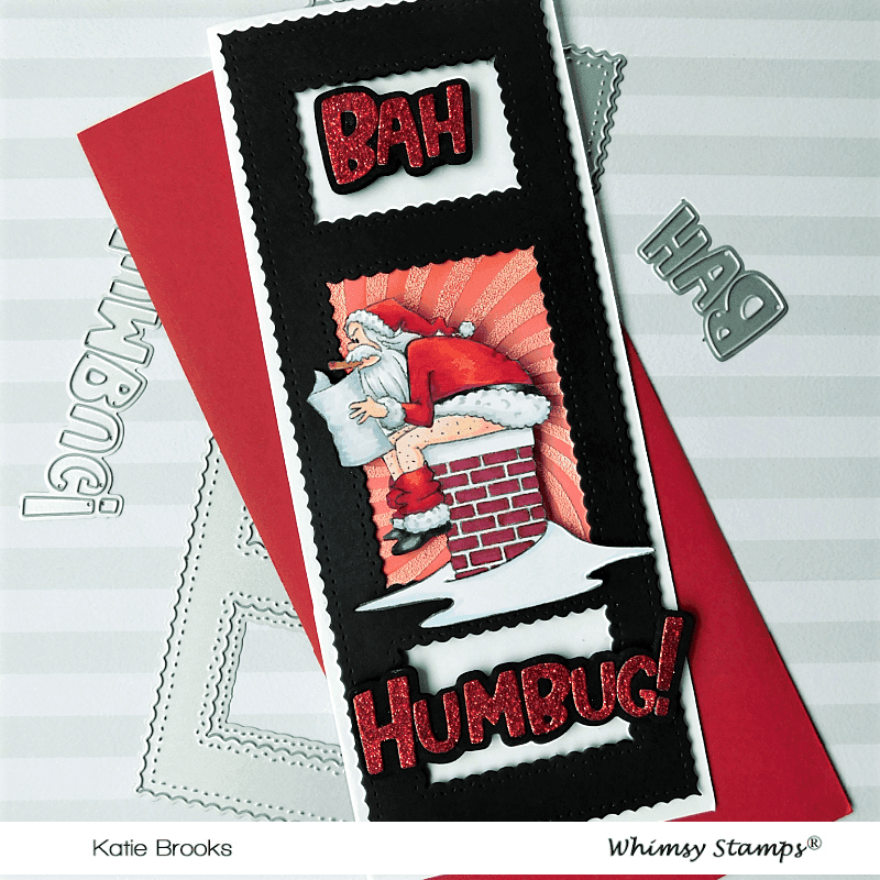 Bah Humbug! Word and Shadow Die Set - Whimsy Stamps
