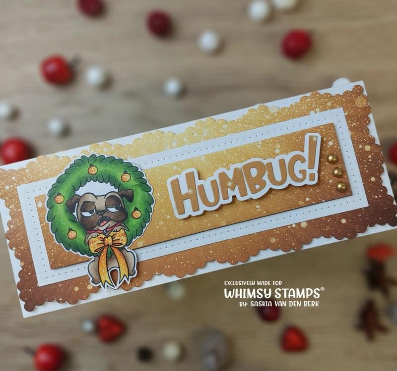 Bah Humbug! Word and Shadow Die Set - Whimsy Stamps