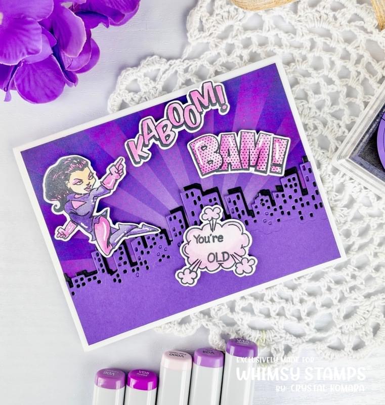 BAM! You're Old Clear Stamps - Whimsy Stamps