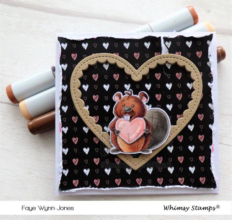 Beaver Birthday Clear Stamps - Whimsy Stamps