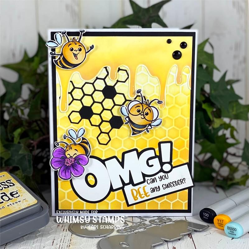 **NEW Bee Happy Clear Stamps - Whimsy Stamps