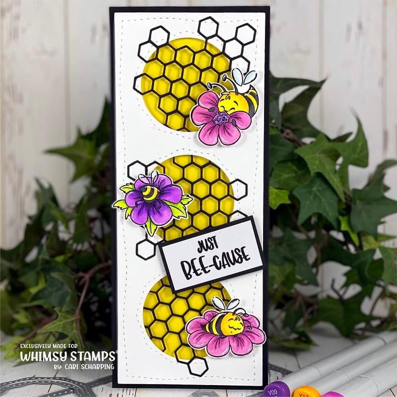 **NEW Bee Happy Clear Stamps - Whimsy Stamps