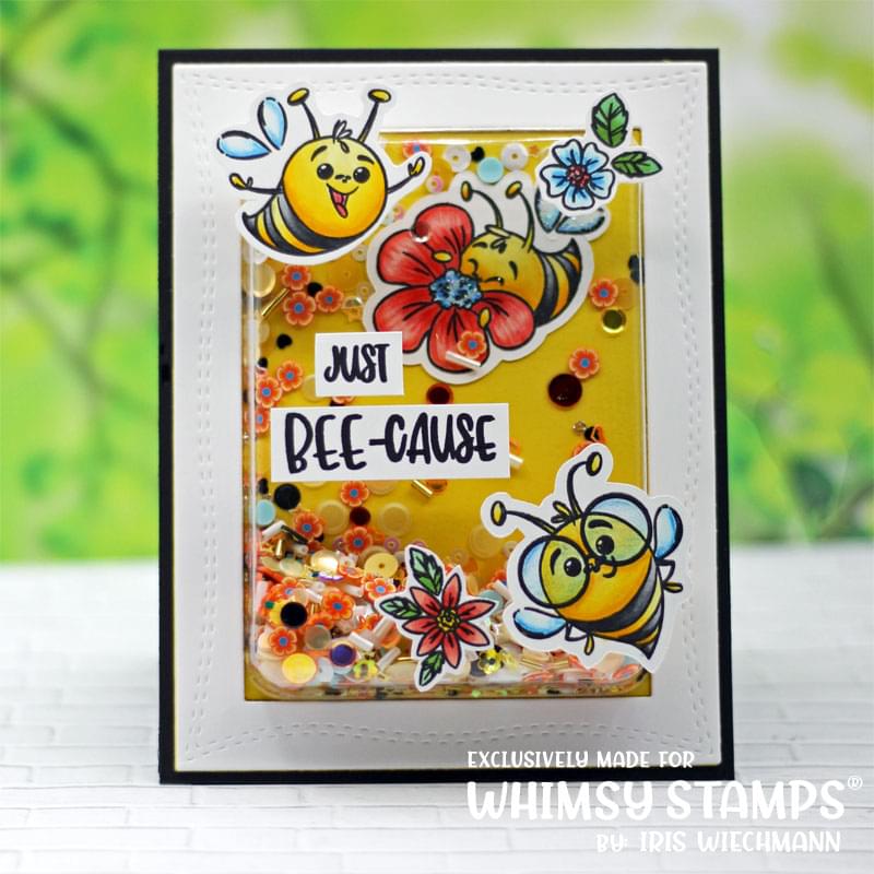 **NEW Bee Happy Clear Stamps - Whimsy Stamps