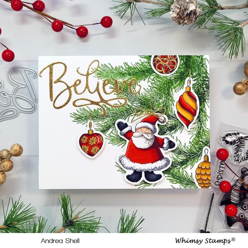 *NEW Believe Word and Shadow Die Set - Whimsy Stamps